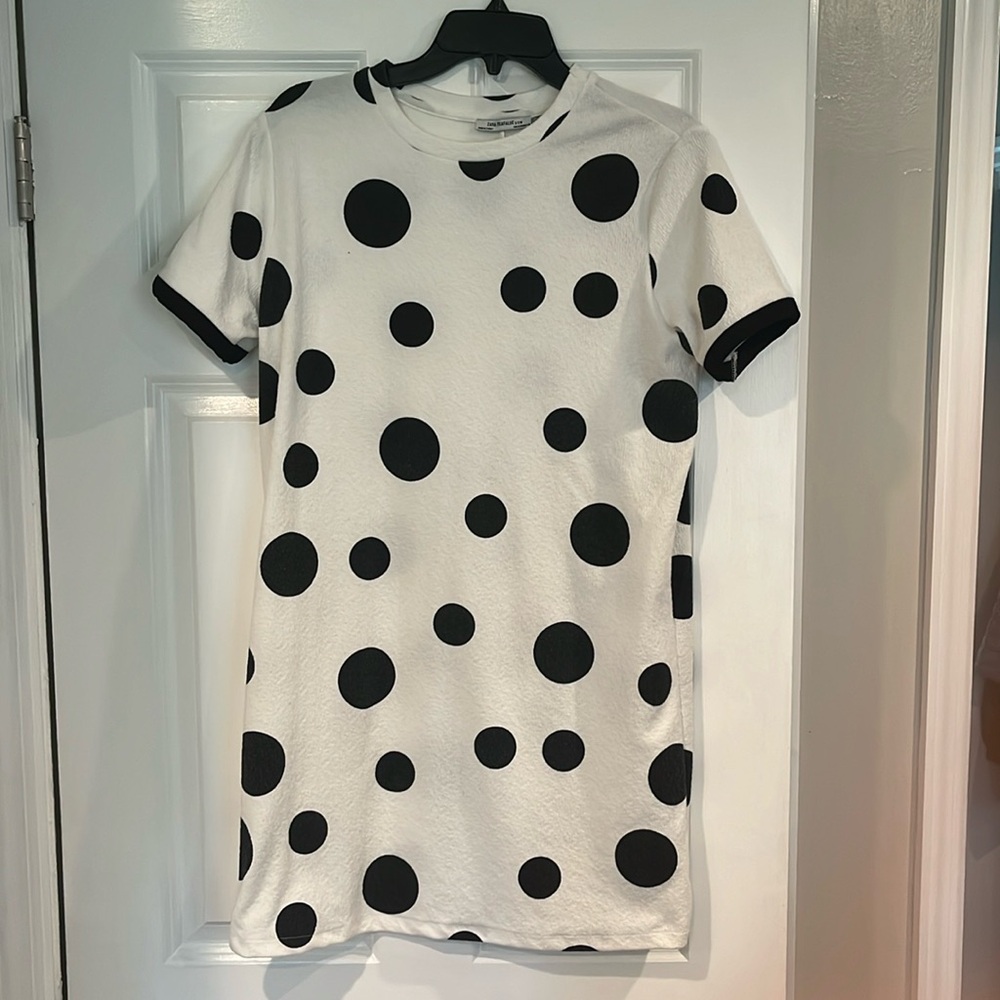 Zara dress black and white